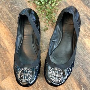 Tory Burch black Reva Ballet Flats. Size 11